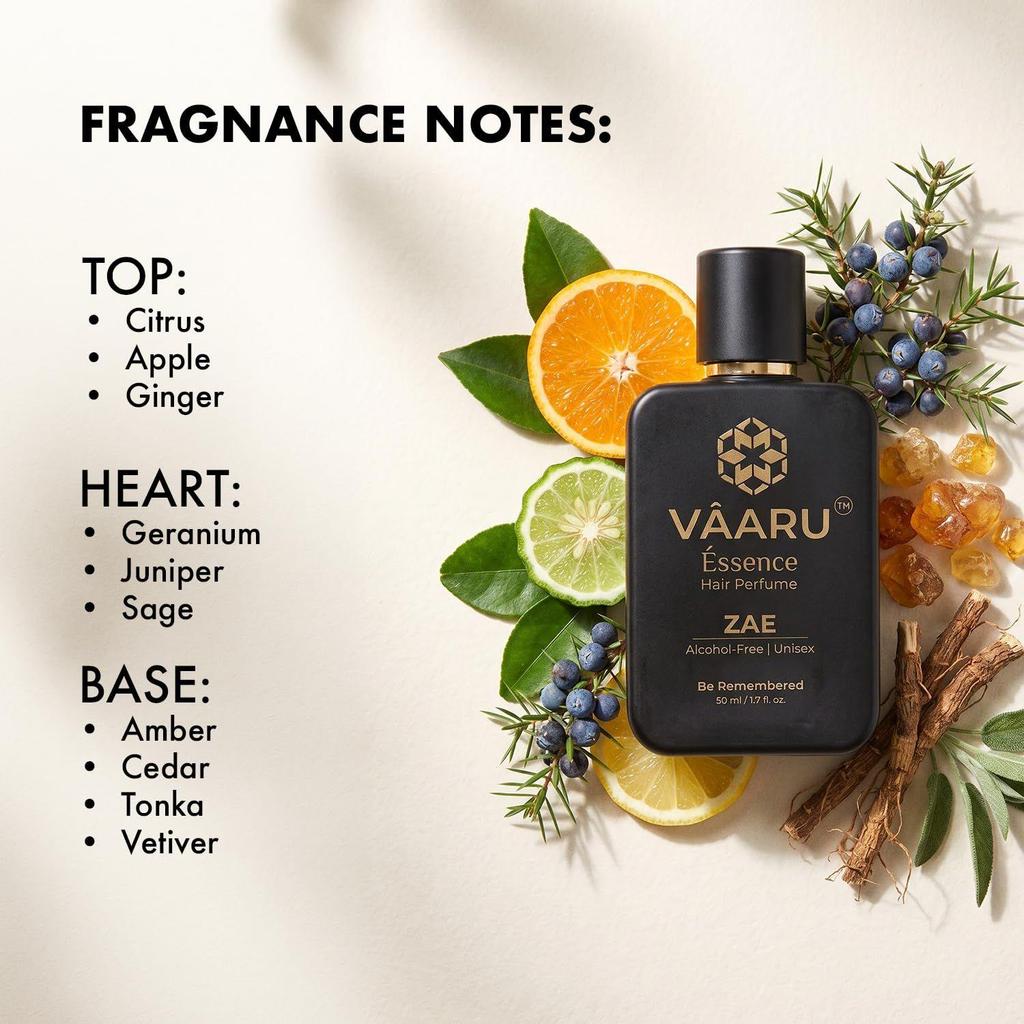 VAARU ESSENCE Hair Perfume Mist for Men & Women, Alcohol-Free, 50 ml