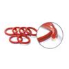 25/50pcs Red VMQ Silicone O-ring CS 3.5mm Outer Diameter 18 To 27mm Food Grade Waterproof Gasket Rubber Insulated Round O-shaped Sealing Gasket