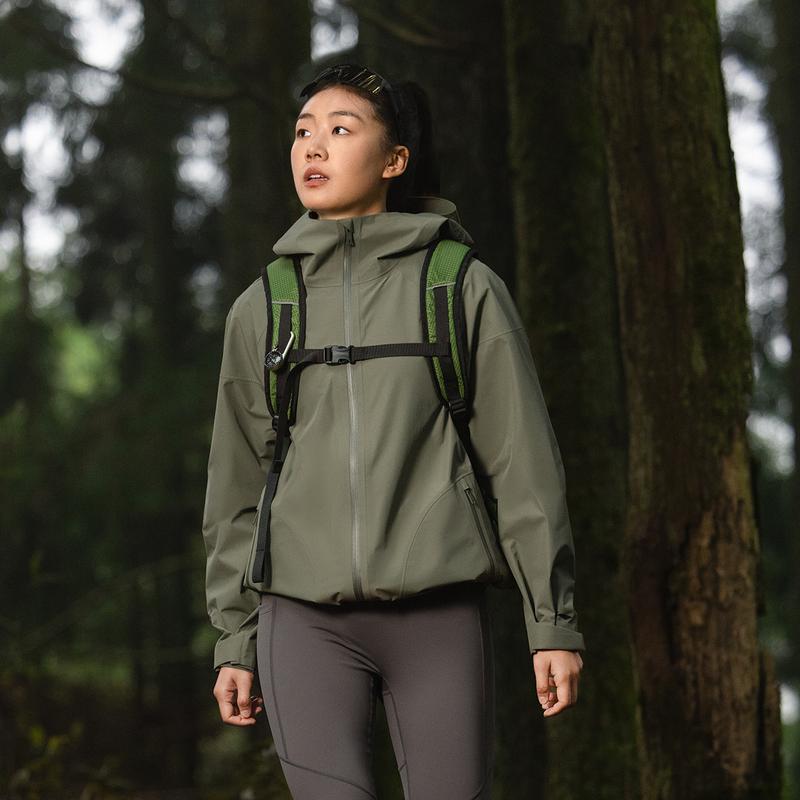 Li Ning Outdoor CF Tracing Windproof And Rainproof Windbreaker Jacket Unisex Tea Green AEMV005-6