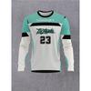 Digital Print - Men's Long Sleeve T-Shirt, Los Angeles 23 Number Art Font Print, Crew Neck Sport Top, Men's Daily Outing and Training Wear