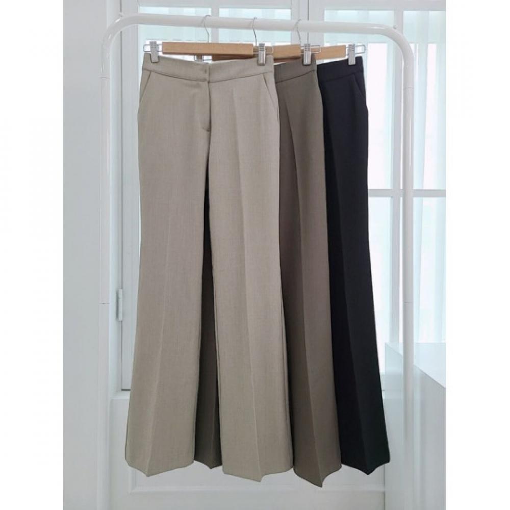 Style Latte Women High Waist Flared Slacks Span Pants