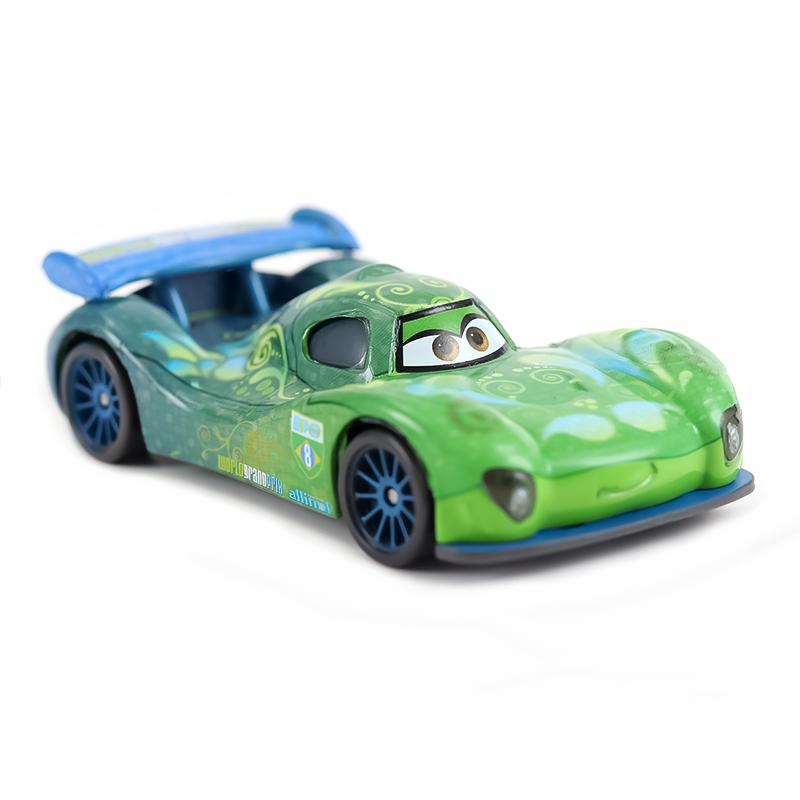 Disney Pixar Samochody Zygzak McQueen Jackson Sztorm Carla Veloso Stop 1:55 metalowych modeli samochodów Zabawka dla dzieci Prezent
