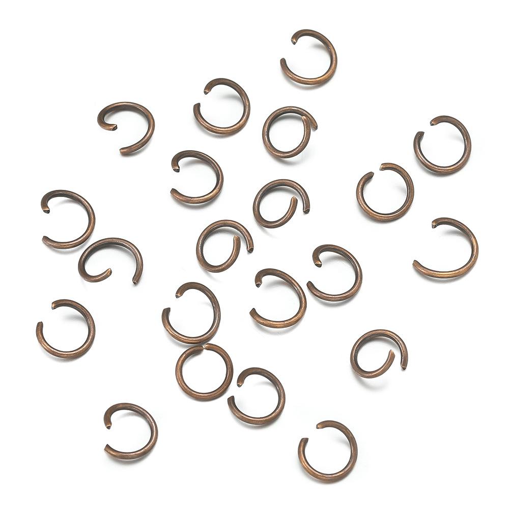 200Pcs/Lot Iron Open Jump Ring Connectors 4/5/6/8/10mm Dia Round Split Rings For DIY Jewelry Making Findings