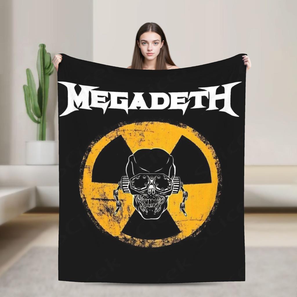 M-Megadethed Band  Blanket Quality Soft  Bedding Throws Winter Camping Couch Chair Sofa Bed Graphic Bedspread