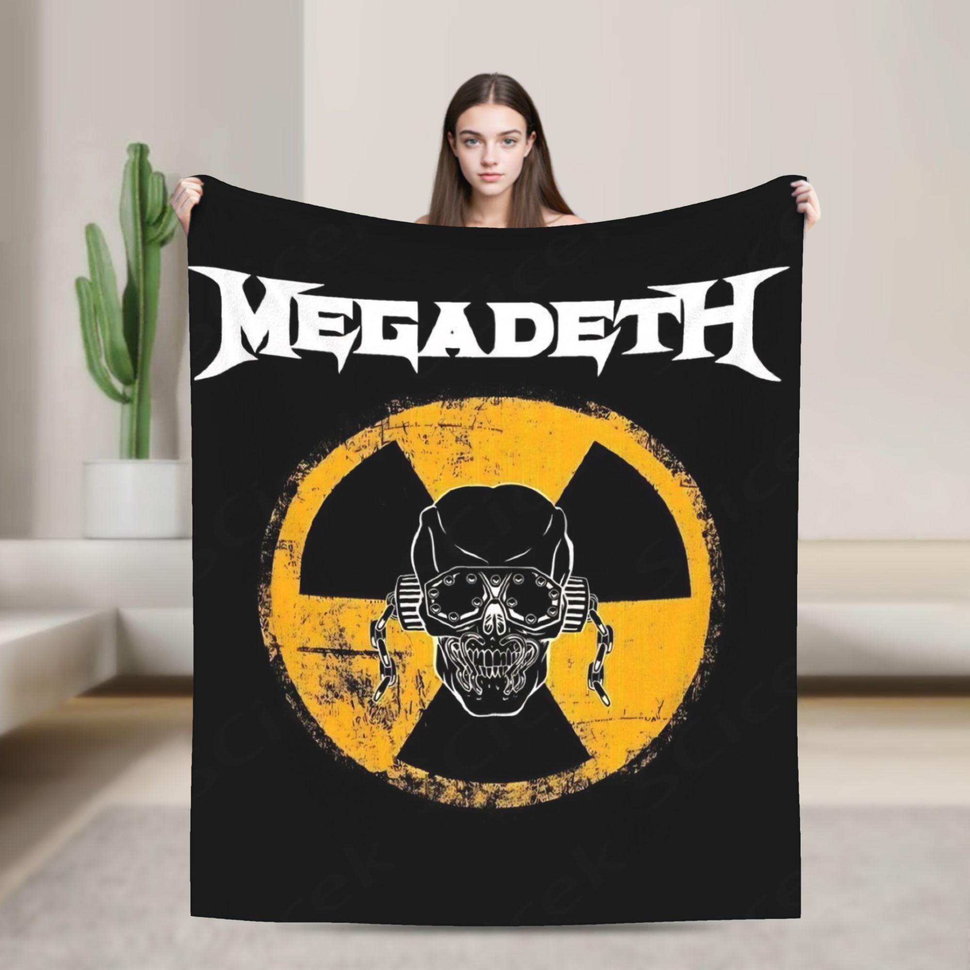 

M-Megadethed Band Soft Blanket Travel Office Plush Bedding Throws Funny Couch Bed Flannel Bedspread Sofa Bed Cover 30x40in