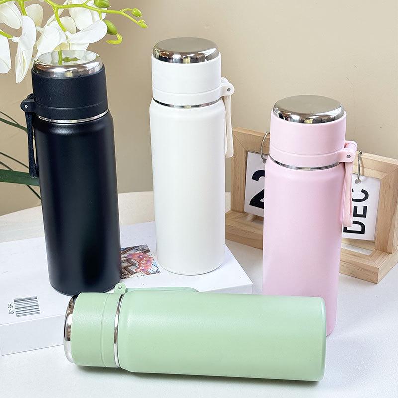 Large Capacity Insulated Cup for Tea & Water Separation - Perfect for Home, School, or Work