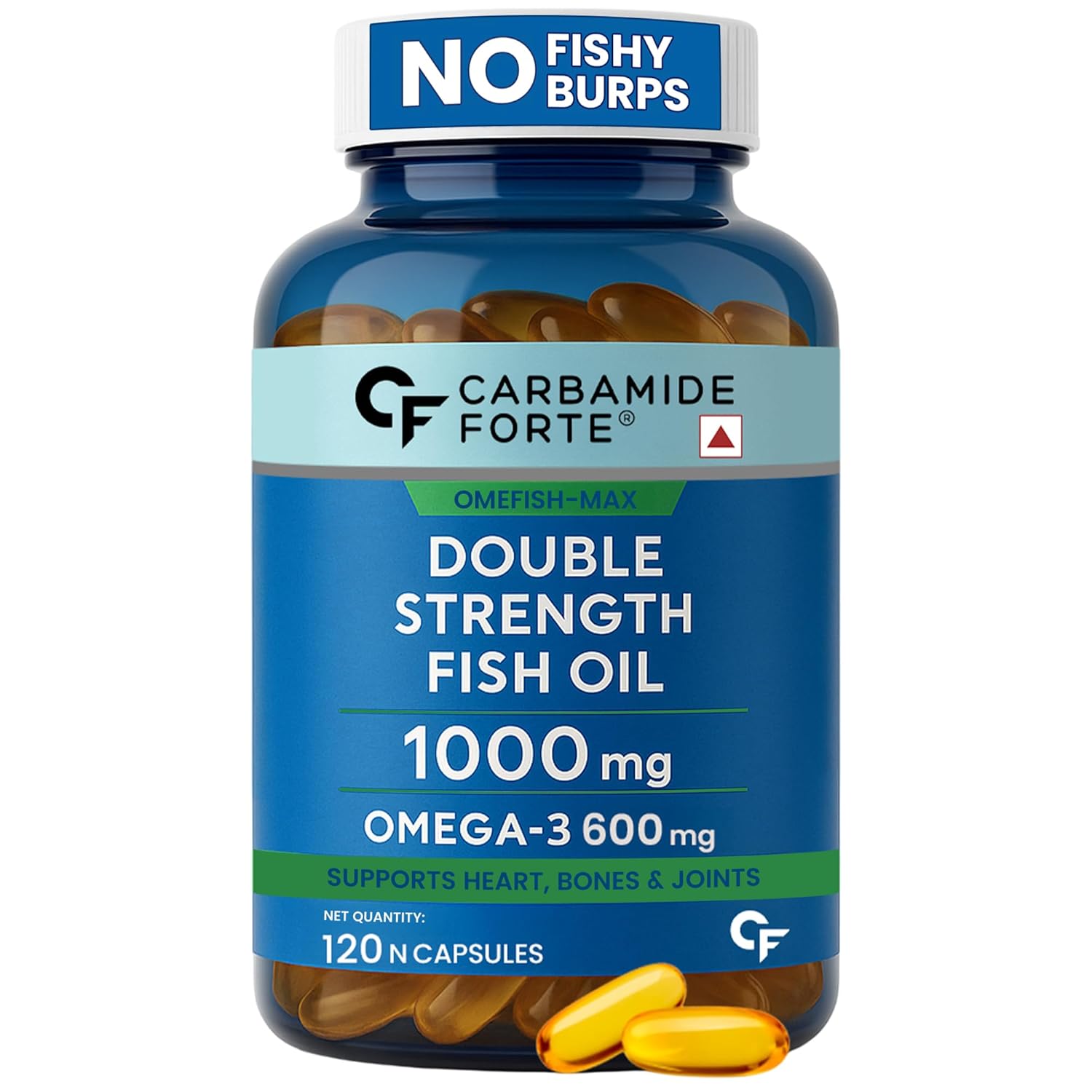 

Carbamide Forte Double Strength Fish Oil 1000mg Omega 3 Supplement 120 Capsules 250g