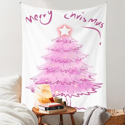 Tapestry Christmas Background Cloth Party Atmosphere Wall Hanging Cloth Bedroom Decoration Christmas Tree Tapestry