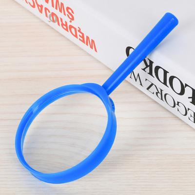 Lupa 3X portátil durável multicolorida para crianças acrílicas lupa de mão para leitura