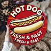 1pc Vintage Hot Dog Round Metal Sign 8x8 Inch Retro Tin Wall Art For Bar Cafe Garage Farmhouse Decor