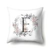 Polyester Pillowcase Simple and Fresh Xiaohua Home Furnishing 26 English Letter Printed Waist Cushion Pillowcase