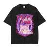 Anime Ssailor Moon Tshirts Vintage Washed Michiru T Shirt Tsukino Rei Makoto Marina Usagi Tops Tees Unisex