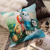 Cuscino Stampato Cartone Animato O-Octonauts Cuscino Anime Copricuscino per Divano Letto Testiera Copricuscino 45x45 Cm Moda