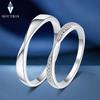 Real   CopperMoissanite Ring Promise Wedding Couple Rings Valentine's Day Anniversary Gift Unisex Band for Women Men