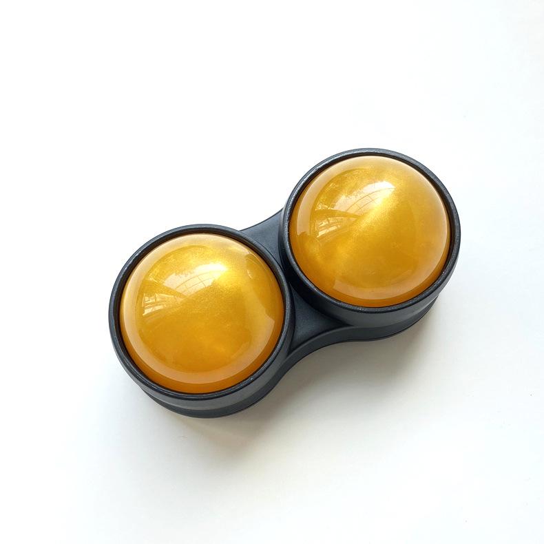 Dual Roller Resin Massage Ball for Muscle Relaxation and Fitness