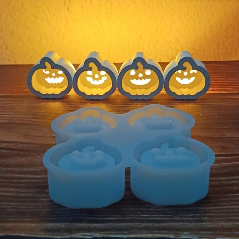 Reusable Heat Resistant Pumpkin Decorating Molds Easy Releasing Design Suitable for Candle Making and Festival Crafts