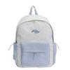 Schoolbag large capacity cute college style schoolbag female Japanese plaid girl small fresh junior high school student backpack