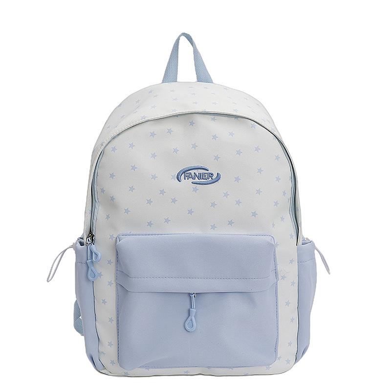 Schoolbag large capacity cute college style schoolbag female Japanese plaid girl small fresh junior high school student backpack