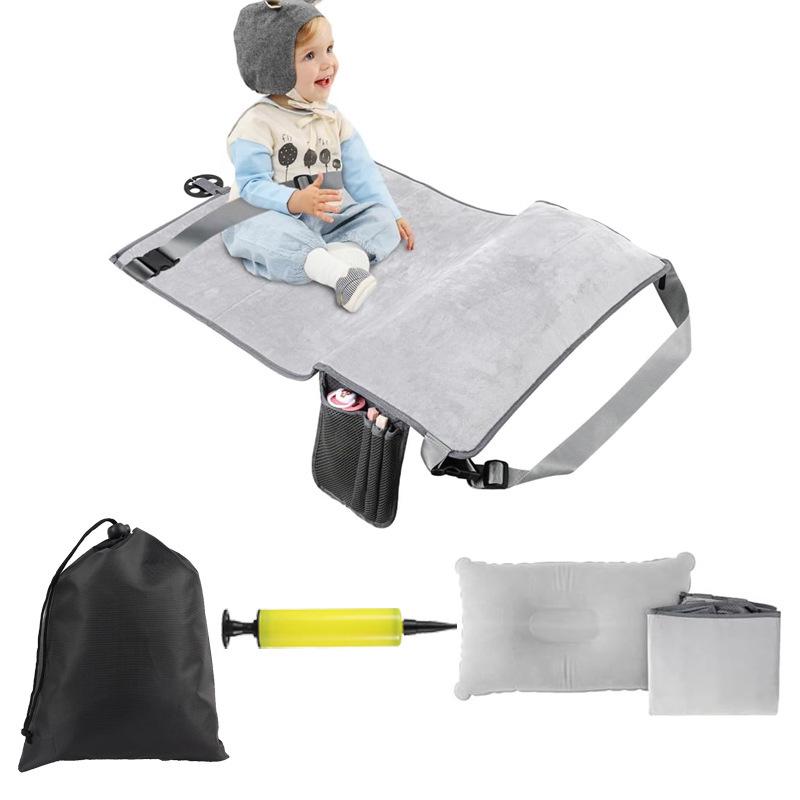 Składane łóżko podróżne dla dzieci do samolotu i podnóżek dla malucha