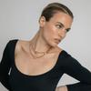 Collier - LUXENTER - Odray - Zircone brillante - Fini or jaune 18 carats - Alliage métallique