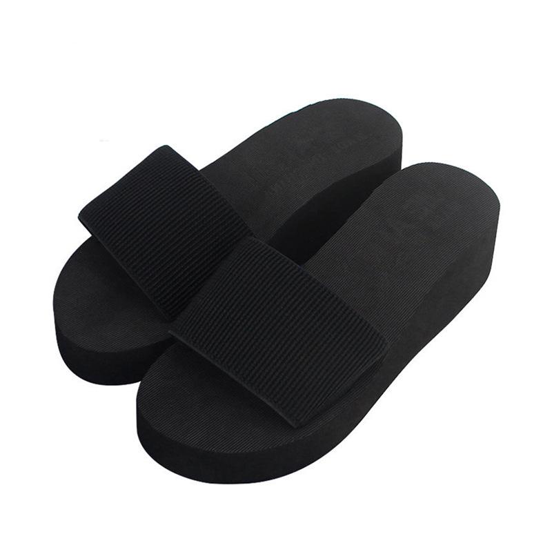 Choice2024 Women's Anti-Slip Wedge Heel One-Strap Beach Sandals with Thick Sole.