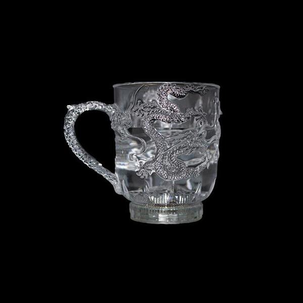 1Pz Tazza Drago LED Flash Cambia Colore Magico Attivata dall'Acqua Luminosa Birra Caffè Tè al Latte Vino Whisky Tazza da Bar Regalo da Viaggio