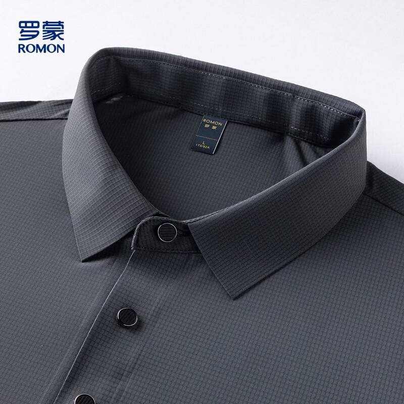 ROMON Men's Short Sleeve Business Casual Polo Shirt