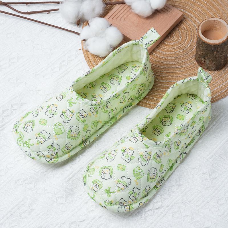 Sommer Klettermatte Spezialpantoffeln Baumwolltuch leise Vierjahreszeiten atmungsaktiv Schuhüberzug Erwachsener Innenbereich Stoffbodenbeutel Kopf Pantoffeln