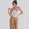Thirteen Lines 2024 Spring/Summer Black & White Lace Tube Suspender Top