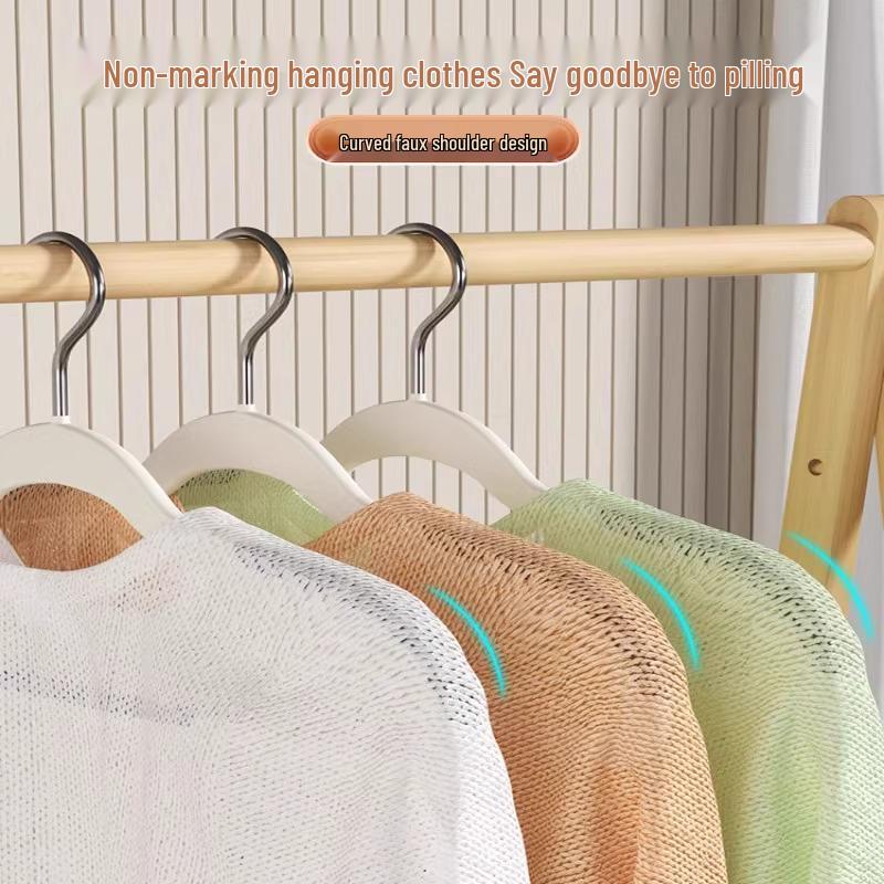 Non-Slip Dual Use Anti-Shoulder Plastic Clothes Hangers for Dry and Wet Garments