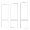 Wall Molding 3 Pack, Wainscoting Panels Kit, Lightweight Paintable Polystyrene, Easy To Install, Waterproof Accent Wall Trim for Interior Décor Living