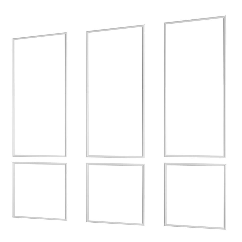 Wall Molding 3 Pack, Wainscoting Panels Kit, Lightweight Paintable Polystyrene, Easy To Install, Waterproof Accent Wall Trim for Interior Décor Living