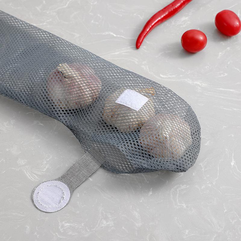 Frukt och grönt Ingefära Vitlök Hängpåse Köksförvaringsväska Fuktsäker Hängpåse Näthängande väska Vägghängande Ihålig Andningsbar förvaring