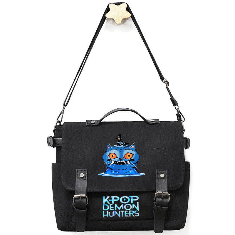

New Kpop Demon Hunter Group Printed Crossbody Bag Shoulder Bag Crossbody Bag Canvas Bag 30*10*25cm
