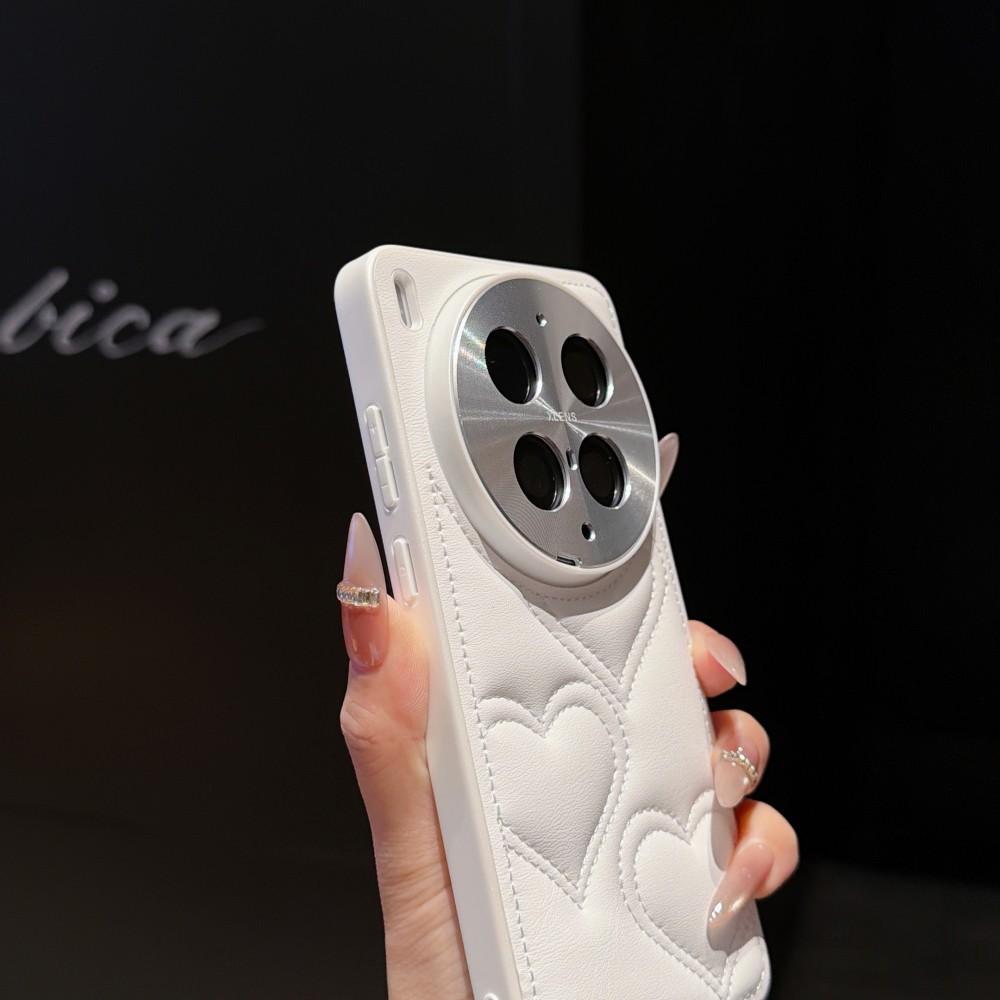 For VIVO X300 Ultra Case Luxury PU Skin Love Lens Protective Back Cover Case For VIVO X300 X200 Pro Mini X200S X200Ultra Shell