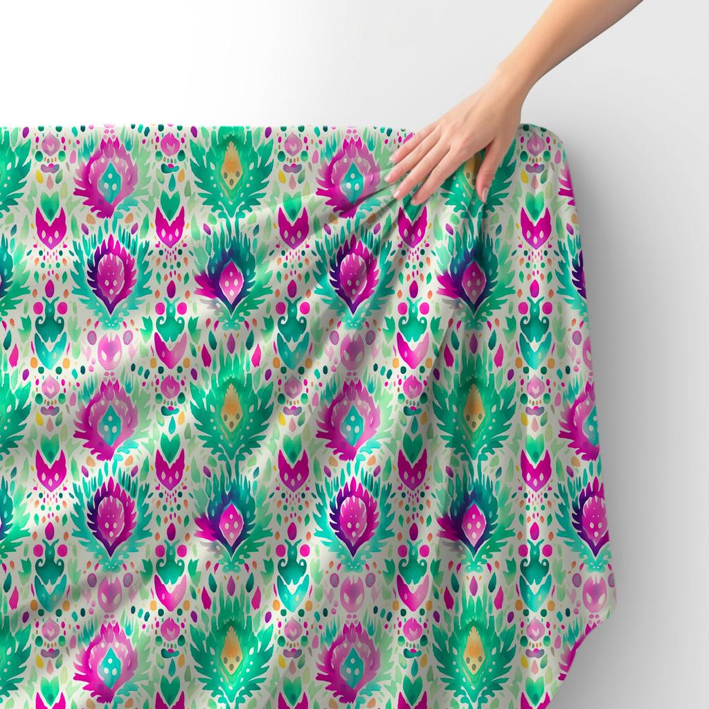 Royal Velvet Fabric Polyester For Sewing - Motif Abstraction - Rdx2758