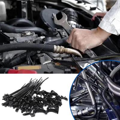 Shipping Car Wire Routing Clips Engine Bay Assorted Fit Type Plastic Premium