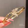 Fashion Butterfly Bracelet With 18k Gold Plating And Zirconia For Elegant Women