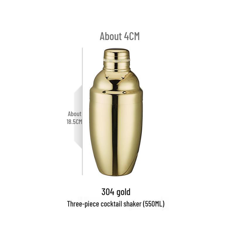 Boston 304 Stainless Steel Cocktail Shaker Set - Bar Tool Kit
