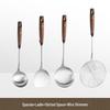 Shuangqiang 304 Edelstahl Walnussgriff 4-teiliges Küchenutensilien-Set