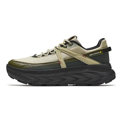 Keshan V2 Moda Confortável Absorvente de Choque Antiderrapante Resistente ao Desgaste Tênis de Caminhada Cano Baixo Masculino Tênis de Caminhada Verde Preto 112446607A-3