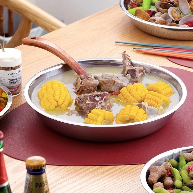 Chahua Stainless Steel Dinner Plate