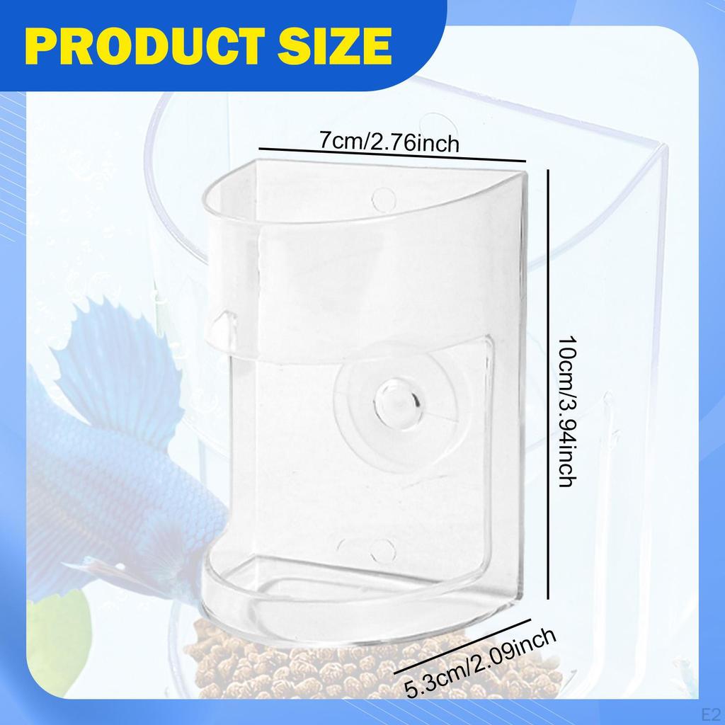 Futterröhre Futtersäule Saugnapf Klarer Tank Zubehör Garnelen Futternapf für Aquarien