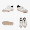 Mode BEAUTODAY Lässige Wildleder-Sneakers Damen Gemischte Farben Leder Ballerinas Schnürverschluss Damen Bequeme Schuhe Handgefertigt 29860