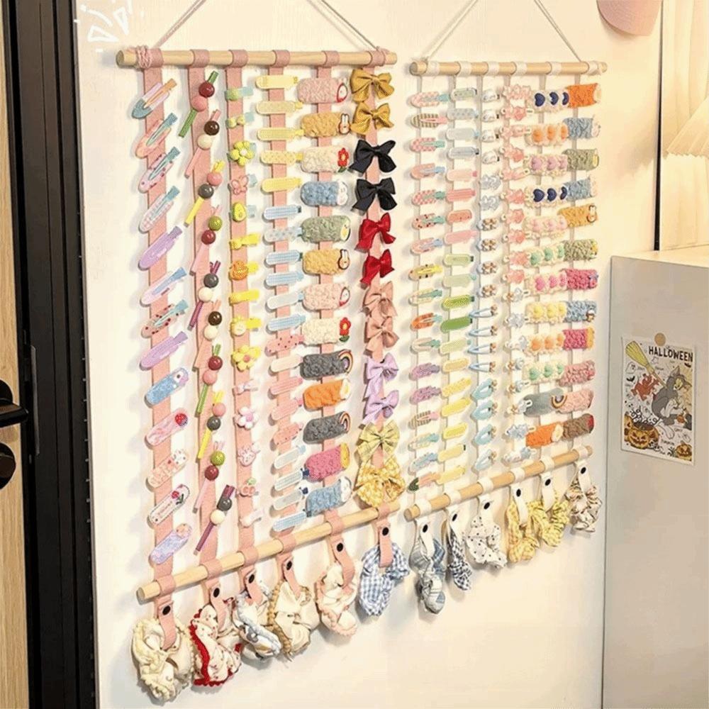 Wall Hanging Hair Bows Organizer Space Saving Headband Display Holder Hair Clip Storage  Home