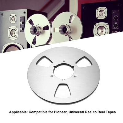 1/4 10.5 Inch Blank Tape Reel Aluminum Alloy 3 Holes for Reel To Reel Tape Recorder Replacement Opening Machine Part