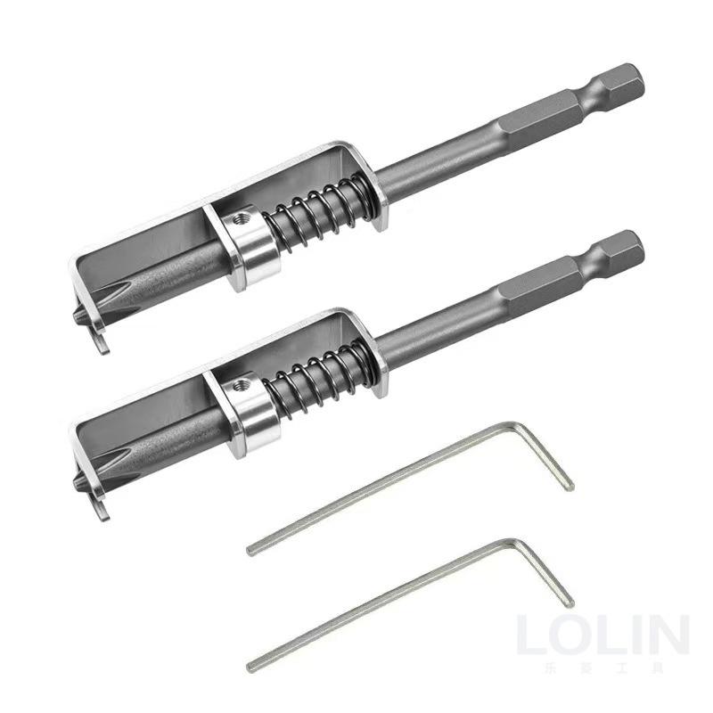 Anti-slip Spring Positioning Screwdriver with Fixed Bit for Hand or Electric Drill