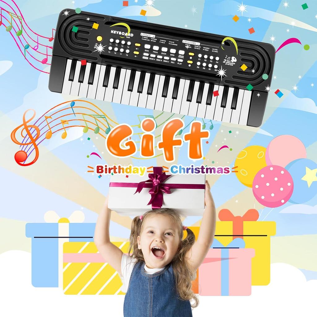 37 Key Upgrade Keyboard Piano for Kids Music Toy Piano Keyboard for Beginners Electronic Piano Toys for 3 4 5 6 Year Old Boys Girls Gifts Ages 3-5
