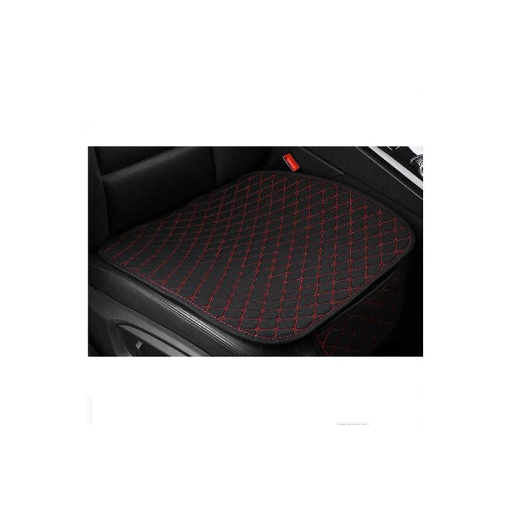 Car Seat Cushion Front And Rear Set 3 Pieces Add Style To Your Car Black Fabric Black