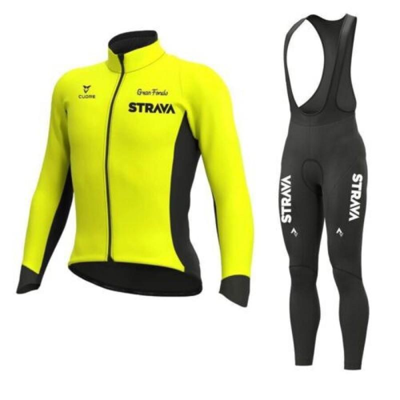 Men Women Cycling Jersey Set Long Sleeve Breathable Mountain Bike Outfit Sportswear